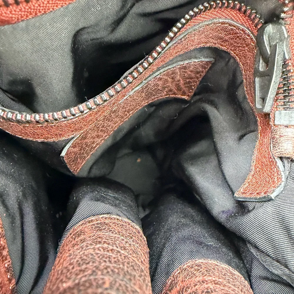 Alexander Wang Diego Bucket Bag Brown Textured Leather Studded